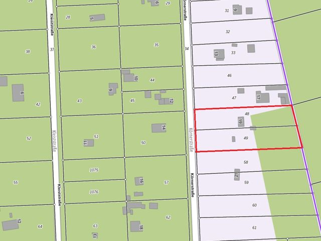 Lageskizze - Waldfläche mit ehemaligem Bungalow, Schuppen & Unterstand im südwestlichen Berliner Umland **Nachnutzung nicht möglich**