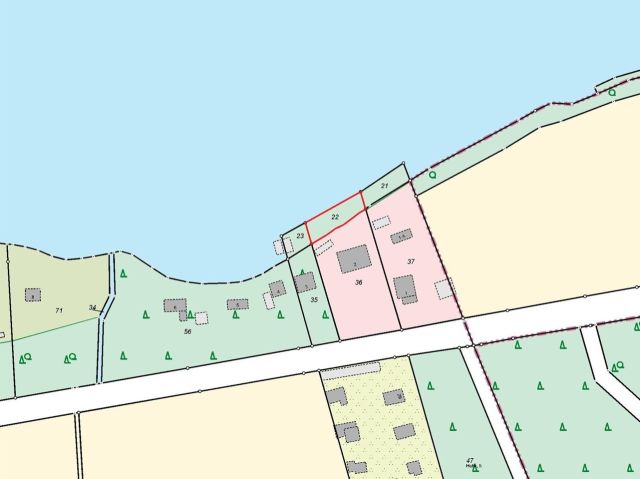 Lageskizze mit Umgebung - Vertragsfreies Ufergrundstück am Siethener See **etwa 20 km von Berlin entfernt**