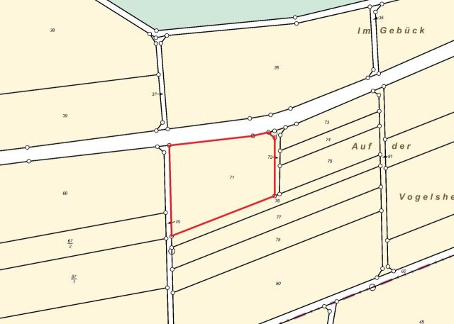 Lageskizze - Landwirtschaftsfläche im Stadtteil Schadeck zwischen Westerwald und Taunus