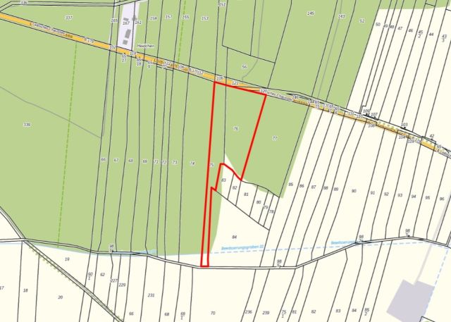 Lageskizze - Über 2 Hektar Wald- und Landwirtschaftsfläche in Märkisch Buchholz - dem Tor zum Spreewald