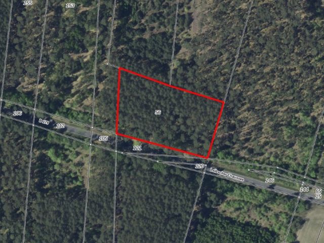 Lageskizze mit Luftbildunterlegung - Vertragsfreie Waldfläche mit einer Grundstücksgröße von 6.000 m² in Märkisch Buchholz