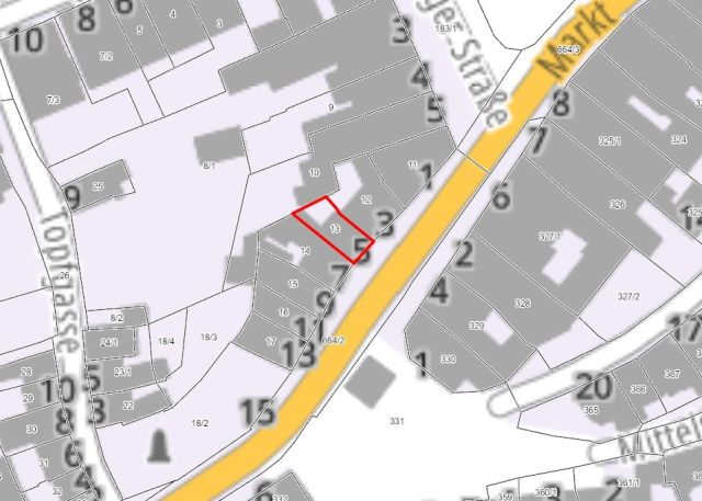 Lageskizze - Ehemaliges Wohnhaus in Waldenburg in einem gepflegten Umfeld und nur wenige Meter vom Marktplatz entfernt