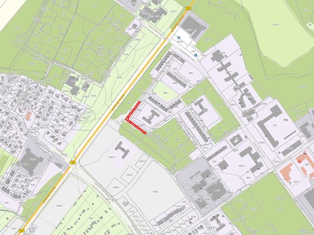Umgebungsskizze - Vertragsfreie Freiflächen innerhalb eines Wohngebietes in Hoyerswerda