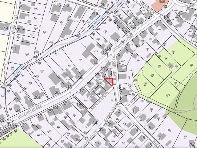 Lageskizze mit Umgebung - Ruinöses Einfamilienhaus mit kleinem Garten **rund 27 km von der Weimarer Altstadt entfernt**