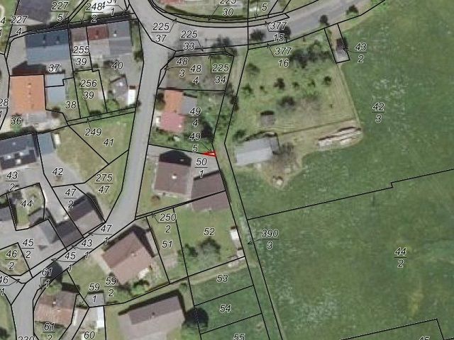 Hüblingen, Flur 21, FS 49/5 - Lageskizze mit Luftbildunterlegung - Paketverkauf von 8 Grundstücken (u. a. in Pfedelbach), mit Wald-/Gartenflächen in 5 Bundesländern *tlw. vertragslose Nutzung*