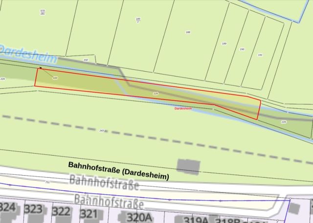 Lageskizze - Vertragsfreie Grünland- und mit Bäumen bewachsene Fläche im Westen Sachsen-Anhalts