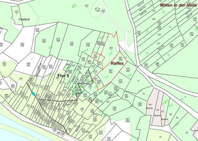 Umgebungsskizze - Bewaldete Fläche oberhalb der Moselschlinge und nahe dem Aussichtsturm Prinzenkopf