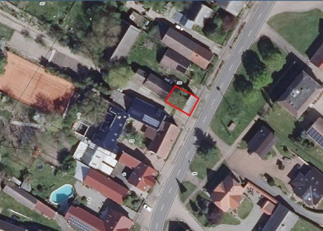 Lageskizze - Leerstehendes, stark sanierungsbedürftiges Einfamilienhaus im Dreiländereck von Sachsen, Brandenburg und Sachsen-Anhalt 