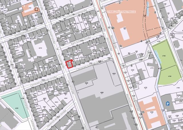 Lageskizze mit Umgebung - Solide vermietete Eigentumswohnung in zentraler Wohnlage unweit des Geraer Stadtwaldes