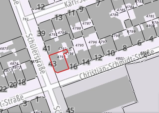 Lageskizze - Solide vermietete Eigentumswohnung in zentraler Wohnlage unweit des Geraer Stadtwaldes