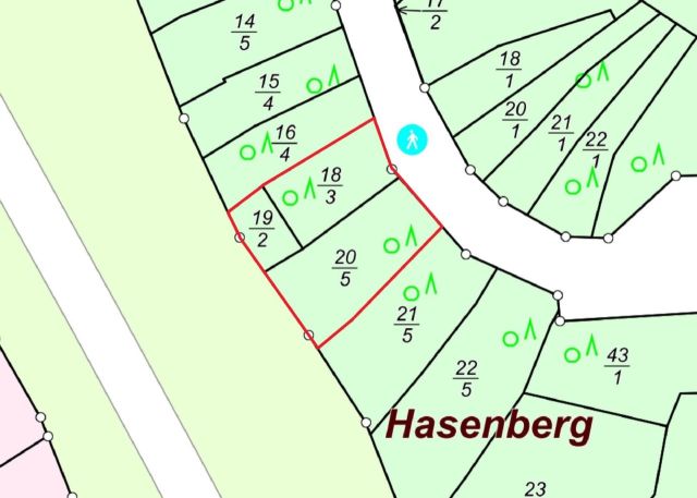 Lageskizze - Vertragslos genutzte Wald- und Unlandfläche oberhalb der B 42