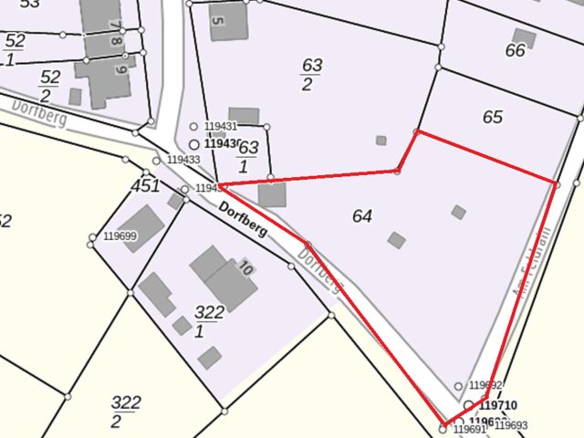 Lageskizze - Grundstück mit leerstehender Garage & vertragslos genutztem Garten nebst Bungalow *in der Uckermärkischen Seenlandschaft*