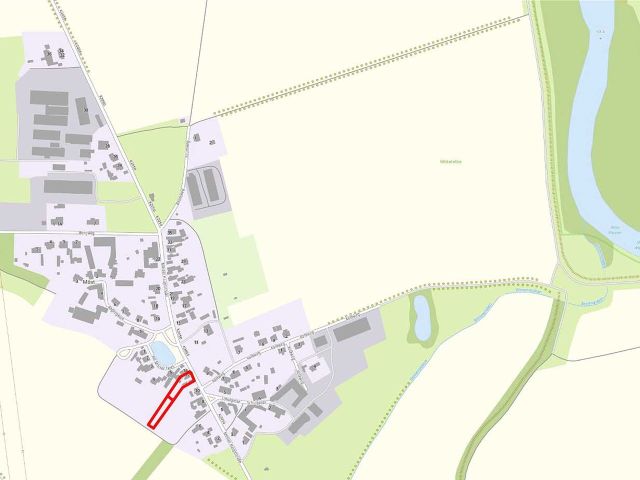 Lageskizze mit Umgebung - Ruinöses Einfamilienhaus mit diversen ehemaligen Nebengebäuden (u. a. Stall, Waschhaus, Schuppen) *zwischen Leipzig & Magdeburg*