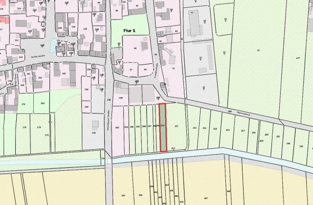 Lageskizze - Pachtfreies Grünland nahe der Frankenstraße