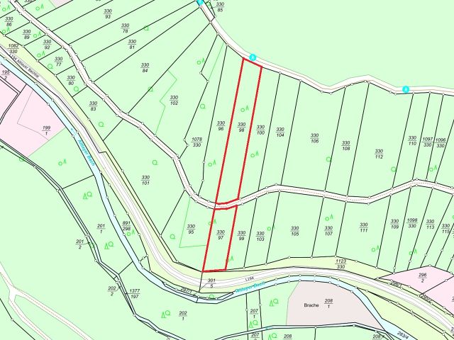 Lageskizze - Vertragsfreie Grundstücke an der Straße ´Altlayer Bachtal´ (L194) **südöstlich der Mosel**