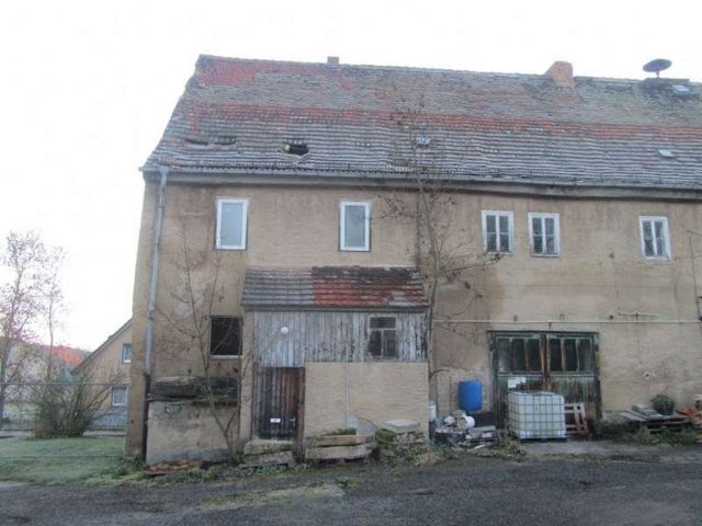Rückansicht Verkaufsobjekt - Ehemaliges vertragsfreies Wohn- und Lagerhaus **unweit der Landesgrenze zu Thüringen**