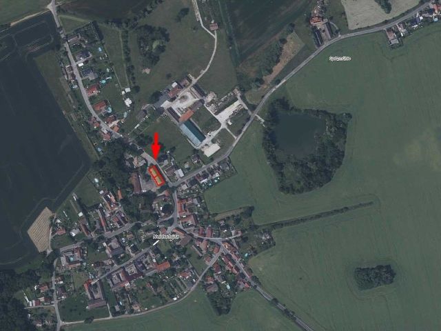Lageskizze mit Umgebung und Luftbildunterlegung - Ehemaliges vertragsfreies Wohn- und Lagerhaus **unweit der Landesgrenze zu Thüringen**