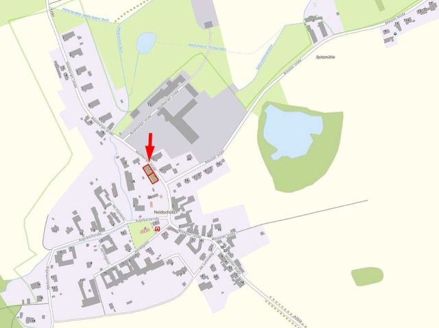 Lageskizze mit Umgebung - Ehemaliges vertragsfreies Wohn- und Lagerhaus **unweit der Landesgrenze zu Thüringen**
