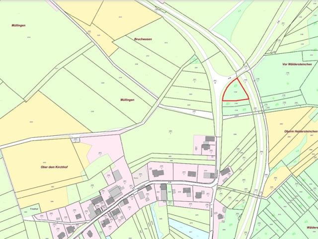 Umgebungsskizze - Gehölzfläche in Oberalben im Nordpfälzer Bergland
