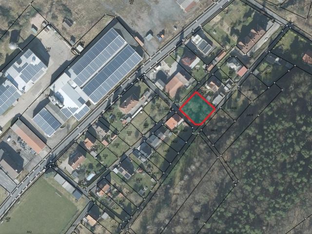 Lageskizze mit Luftbildunterlegung - Unbebautes Grundstück mit wunderschöner Sicht auf das Werratal ++ lt. Flächennutzungsplan Gemischte Baufläche ++