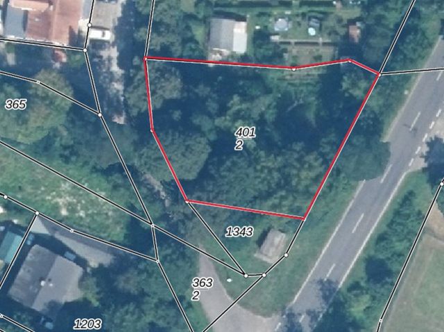 Lageskizze mit Luftbildunterlegung - Vertragsfreies Grundstück **südlich von Kleingärten & am südlichen Stadtrand von Eisenhüttenstadt**