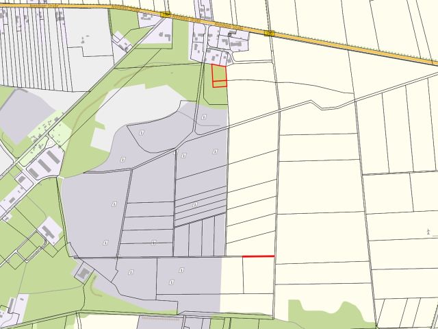 Lageskizze - Vertragsfreie Waldfläche (etwa 3.986 m²) und vertragslos genutztes Grundstück (etwa 488 m²)