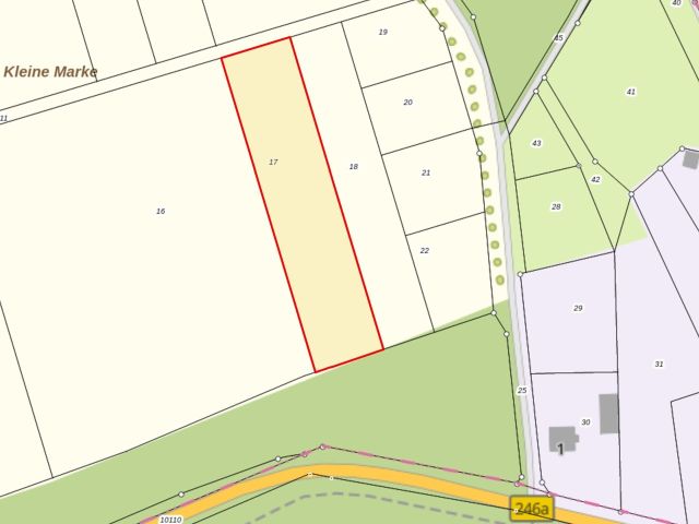 Lageskizze - Verpachtete Landwirtschaftsfläche mit einer Grundstücksgröße von 4.885 m², lt. Grundbuchangabe ++vor den Toren Magdeburgs++