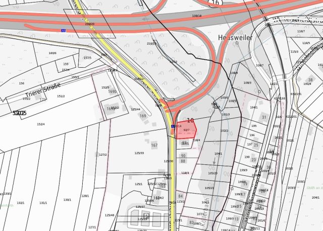 Lageskizze mit Umgebung - Unbebautes Grundstück neben Wohnbebauung **lt. Flächennutzungsplan Wohnbaufläche - etwa 15 km von Kaiserslautern entfernt**