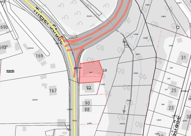 Lageskizze - Unbebautes Grundstück neben Wohnbebauung **lt. Flächennutzungsplan Wohnbaufläche - etwa 15 km von Kaiserslautern entfernt**