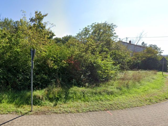 Blick auf die Verkaufsfläche und Umgebung - Unbebautes Grundstück neben Wohnbebauung **lt. Flächennutzungsplan Wohnbaufläche - etwa 15 km von Kaiserslautern entfernt**