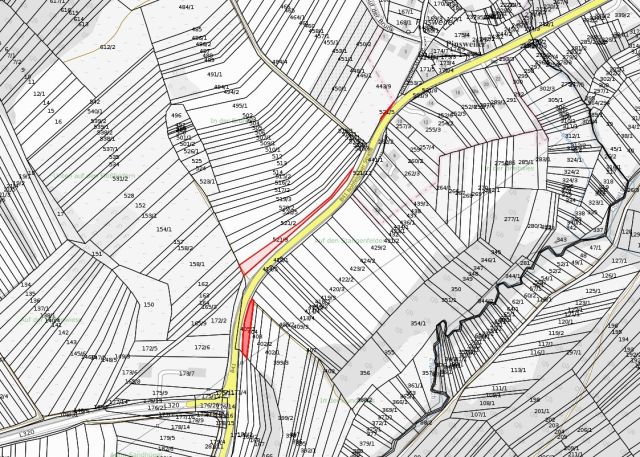 Lageskizze - Straßenbegleitende Grundstücke an der B41 **teilweise vertraglose Nutzung**