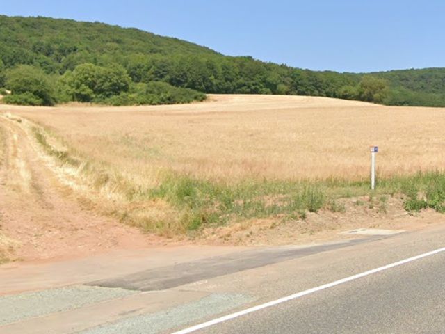 Blick auf das Flurstück 521/3 und Umgebung - Straßenbegleitende Grundstücke an der B41 **teilweise vertraglose Nutzung**
