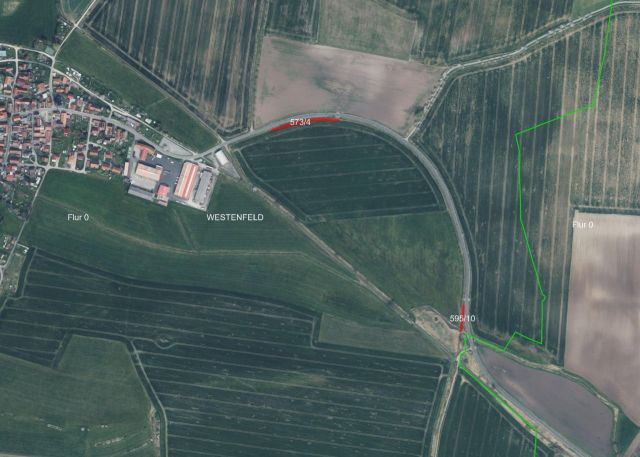 Umgebungsskizze beide Flurstücke - Zwei schmale Landwirtschaftsflächen im Süden Thüringens, nahe der Landesgrenze zum Freistaat Bayern
