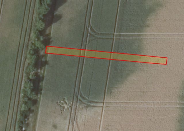 Lageskizze mit Luftbildunterlegung - 2/3 Miteigentumsanteil an einer kleinen Landwirtschaftsfläche