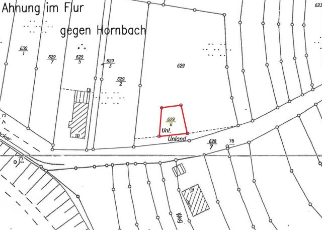 Lageskizze - FS 629/6 - Teile der ehemaligen Westwallbunkeranlage  **etwa 30 km von Saarbrücken und der französischen Landesgrenze entfernt**