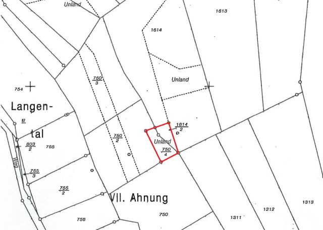 Lageskizze - FS 750/4 und 1614/2 - Teile der ehemaligen Westwallbunkeranlage  **etwa 30 km von Saarbrücken und der französischen Landesgrenze entfernt**