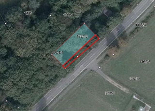 Lageskizze mit Luftbildunterlegung - FS 1204/1 und 1204/2 - Teile der ehemaligen Westwallbunkeranlage  **etwa 30 km von Saarbrücken und der französischen Landesgrenze entfernt**