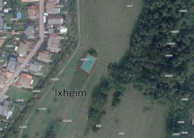 Lageskizze mit Luftbildunterlegung - FS 1447/16 - Teile der ehemaligen Westwallbunkeranlage  **etwa 30 km von Saarbrücken und der französischen Landesgrenze entfernt**