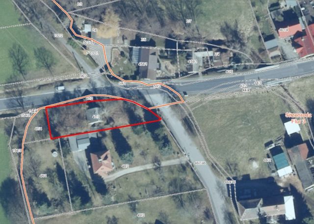 Lageskizze - Ruinöses Wohnhaus mit Nebengelass in Nordsachsen ca. 48 km von der Leipziger Innenstadt entfernt