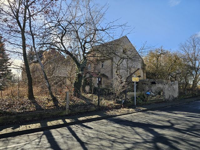 Blick auf Verkaufsgegenstand - Ruinöses Wohnhaus mit Nebengelass in Nordsachsen ca. 48 km von der Leipziger Innenstadt entfernt