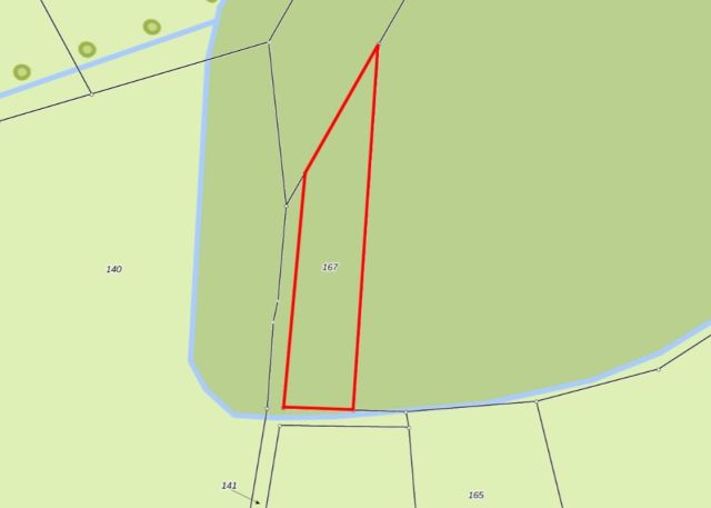 Lageskizze - Waldfläche im Landkreis Ostprignitz-Ruppin etwa 10 km westlich von Neuruppin