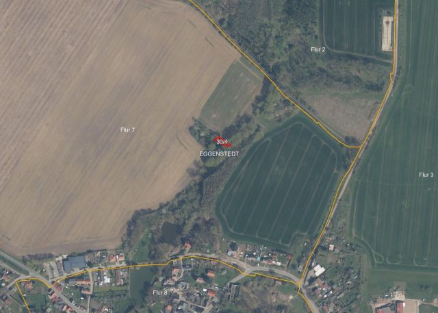 Umgebungsskizze - Bis 30.09.2029 verpachtete bestockte Fläche in der Magdeburger Börde