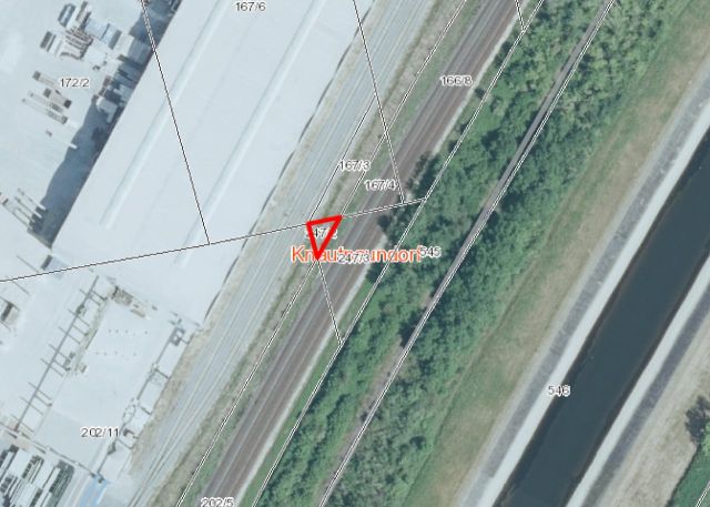 Lageskizze Flurstück 247/2 - Zwei vertragsfreie, kleine Brachflächen im Südwesten von Leipzig - im FNP als Gewerbliche Baufläche dargestellt