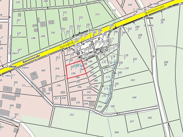 Lageskizze mit Umgebung - Vertragsfreies Grundstück im Südosten des Landes Brandenburg