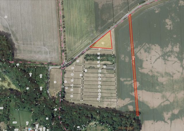 Lageskizze Flurstücke 73 und 89/2 - Insgesamt über 1,1 ha Acker- und Grünlandflächen - bis 30.09.2028 verpachtet ** Jahrespacht ca. 544 €