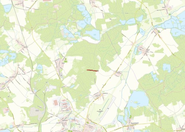 Umgebungsskizze - Zwei Waldwegeflächen in der Oberlausitz