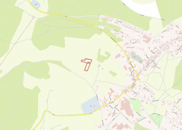 Umgebungsskizze - 1/2 Miteigentumsanteil an einer Landwirtschafts-/ Grünlandfläche nahe Schillerhöhe, Karl-Günter-Denkmal