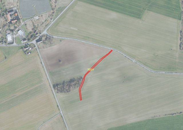 Lageskizze Kotitz Flurstück 322/1 - Zwei getrenntliegende Splitterflächen in verschiedenen Landkreisen