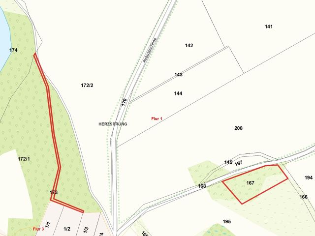 Splitterflächen um Herzsprung **insgesamt über 1,8 Hektar**