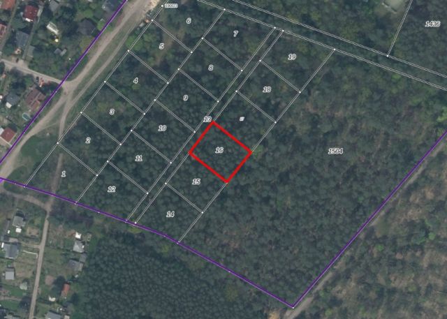 Lageskizze - Vertragsfreie Waldfläche nahe Wohnbebauung und nur ca. 70 m von der Berliner Stadtgrenze entfernt